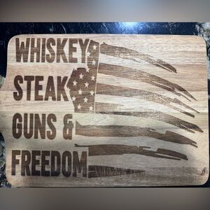 Wooden American Flag Cutting Board